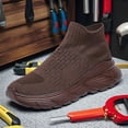 thumbnail image 2 of Men's Slip-On Mid-Top Casual Sneakers - Lightweight Breathable Knit Fabric, Elastic Sides for All-Season Comfort for Daily & Leisure Wear, Walking Shoes, ,Easy Wear, MD Cushioned/Comfortable Sneakers, 2 of 9