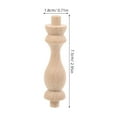 Small Roman Column jojofuny 10Pcs Unpainted Wood Column for Home Decor, Courtyard Design ...
