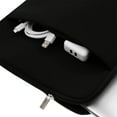 thumbnail image 5 of RAINYEAR 11-11.6 Inch Laptop Sleeve Case Soft Carrying Computer Bag Cover with Front Pocket & Accessories Pouch,Compatible with 11.6 MacBook Air for 11" Notebook Tablet Ultrabook Chromebook(Black), 5 of 7