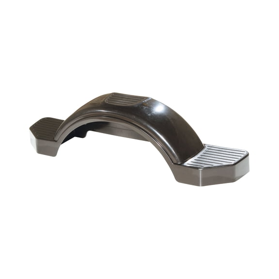 Fulton 12 in. Top & Side Step Black Trailer Fender FL008582