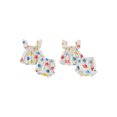 thumbnail image 2 of Cenuakty Toddler Baby Girls 2 Piece Outfits Adorable Heart Print Flying Sleeve Square Neck Tops and Shorts Set, 2 of 9