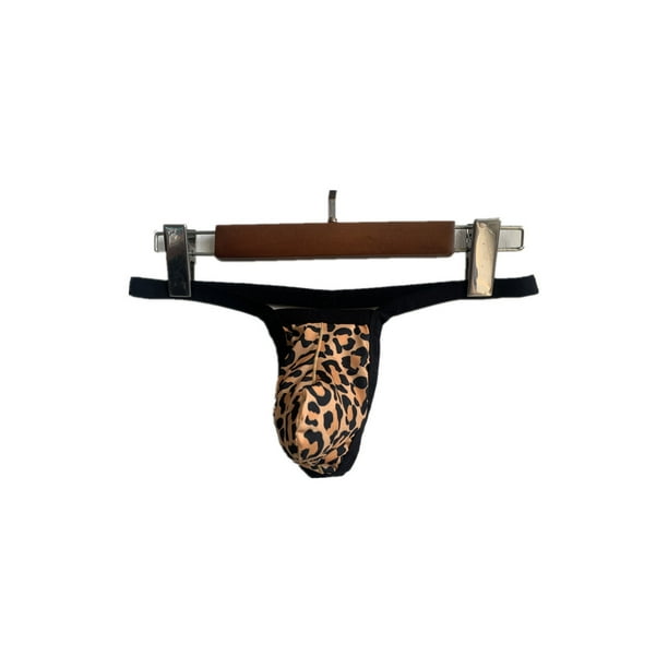 Tanga de seda de leche para hombre, cintura baja, sexy, para mostrar el trasero, pantalones T, ropa interior sexy