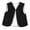 Black, variant on Unisex Kids Fleece Lined Vests Fall Winter Outerwear Padded Warm Sleeveless Waistcoats Vests
