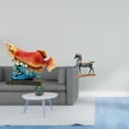 thumbnail image 2 of Estatua de arowana y figura de caballo, escultura de resina de animales, adorno de mesa coleccionable con diseño creativo, ideal para regalar., 2 of 8