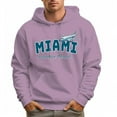 thumbnail image 5 of Men's 100% Cotton Green MIAMI Hoodie 330g Thick Pocket Hood, 5 of 16