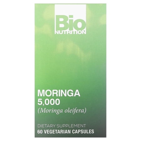 Bio Nutrition Moringa 5, 000Mg Supr Food - 60 Vegan Capsules