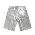 thumbnail image 6 of Men's Quick-Dry Cargo Shorts - Multi-Pocket Casual Beach Shorts - Relaxed Fit Drawstring Walking Shorts for Summer Outdoor & Hiking Light Gray XXXL, 6 of 7