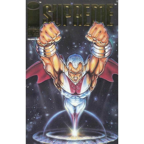 Supreme #1 Gold Variant VF ; Image Comic Book