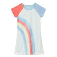 thumbnail image 3 of Wonder Nation Girls Short Sleeve Nightgown, 2-Pack, Size 4-18 & Plus, 3 of 5
