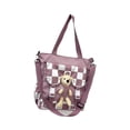thumbnail image 2 of Bolso de hombro para mujer de gran capacidad: diseño cruzado versátil para la escuela o Púrpura, 2 of 8