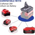 thumbnail image 3 of Adaptador de Batería V6V7V8 para Dyson V6 V7 V8, para Craftsman 20V V20 Batería de Litio para Dyson SV04 SV03 VTC4 DC59 DC58 DC62 SV09 para V6 Animal Motorhead V6 Reemplazo de Batería de Vacío Inalámbrico Delgado, 3 of 10