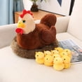 thumbnail image 5 of Peluches De Pollo, Peluche De Mamá Gallina De Granja Con Peluche De Gallinero Con Sonido-AM, 5 of 5