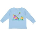 thumbnail image 3 of Inktastic Cute Frogs in a Umbrella with Boots Boys or Girls Long Sleeve Toddler T-Shirt, 3 of 5