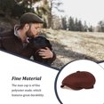 thumbnail image 4 of Minnieouse Gorra de poliéster para hombre, repuesto Vintage, informal, ajustable, para acampar, senderismo, viajar, boinas para novio, regalo para la Sombreros Marron oscuro Minnieouse  AP019139-03, 4 of 6