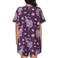 thumbnail image 3 of Bixox Women's Snake And Flower Printed Pajama Set 2 Piece Lounge Set Top and Shorts Soft Pajamas, Shorts with Pockets, 3 of 7