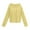 Yellow, variant on pstuiky Sweaters for Women, Women Button Solid Color Long Sleeve V Neck Open Front Cardigan Button Sweater Tailored Fit Womens Sweaters Knit Tops
