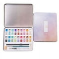 thumbnail image 1 of Xihbxyly Paletas No Reclamadas Kit de Acuarela Purpurina/Metálica, 36 Colores, 48 Colores, Caja de Hierro, Pintura de Acuarela Color Perlado, Juego de Pintura de Acuarela Sólida para Manicura, 1 of 1