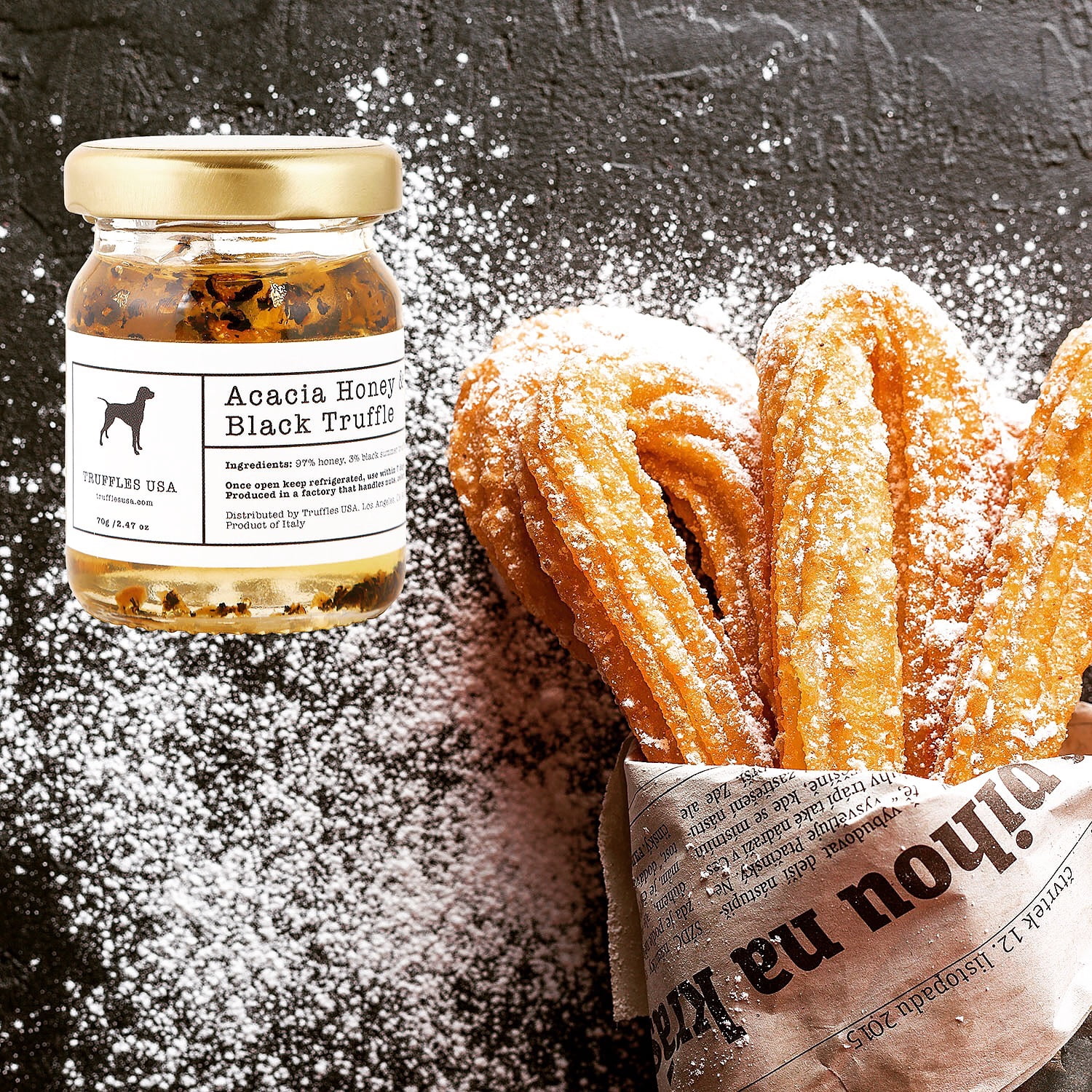 TRUFFLES USA Acacia Truffle Honey 2.47oz 70g Product of Italy