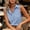 Light Blue, variant on Noric Women's Cotton Button Down Tank Tops V-Neck Summer Office Casual Workwear with Chest Pocket Slim Fit Breathable Blouse