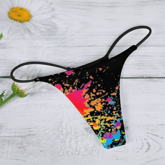 Cathalem Adult Underwear Seamless Underwear For Women Panties Cut Hipster Stretch Straps Underwear for Leggings No Show Underpants Black Medium
