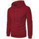 thumbnail image 4 of pstuiky camisetas de manga larga para hombre, Blusa de manga larga con capucha y cordón de color liso para hombre Tops casuales para hombres m, 4 of 5