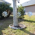 thumbnail image 3 of Zeckos Silver Metal Windmill Wind Spinner Garden Stakes Set of 3, 3 of 6