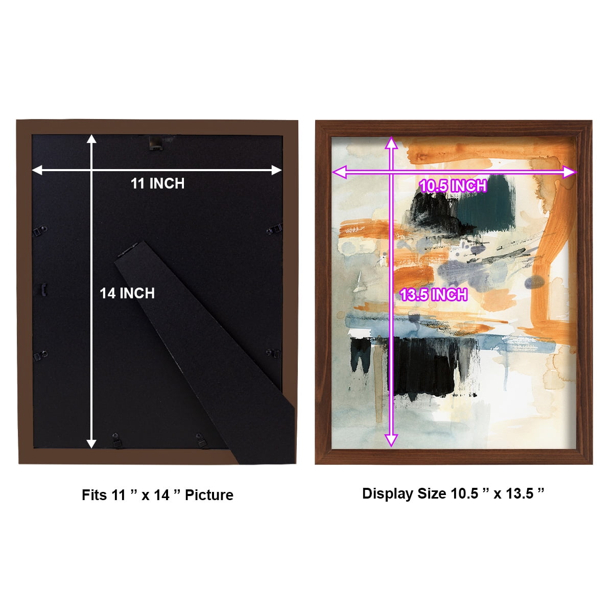 Seria II - Framed Print w/glass - Chestnut