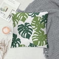 thumbnail image 2 of Acheng Short Plush Pillowcase 1 Piece - Palm Leaves with Lush Branches and Leaves, Tropical Jungle Palm Leaves with Charming Colors White, 2 of 5
