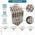 thumbnail image 7 of Easter Buffalo Plaid Check Triangle Table Runners Long Dresser Scarves Table Decoration for Wedding Party/Graduation Ceremony/Banquet Brown Easter Carrots, 7 of 7