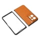 thumbnail image 3 of Funda plegable para teléfono a rayas, moderna, cómoda, con ajuste perfecto, para Oppo Find N2, color marrón, 3 of 12
