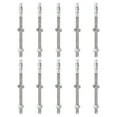 thumbnail image 1 of Uxcell 10 Pcs Ancrages en Coin, 1/2 Pouces x 7 Pouces Ancrages en Acier Inoxydable Boulons, Fixation Standard Robuste pour Base Murale en Ciment (Inclut Rondelles Écrous, Ton Argent), 1 of 6