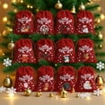 thumbnail image 2 of 12 Pcs Christmas Burlap Gift Bags, Small Treat Goody Bags with Drawstrings for Christmas, Featuring 12 Designs for Xmas and New Year Party Favors and Supplies, 2 of 5
