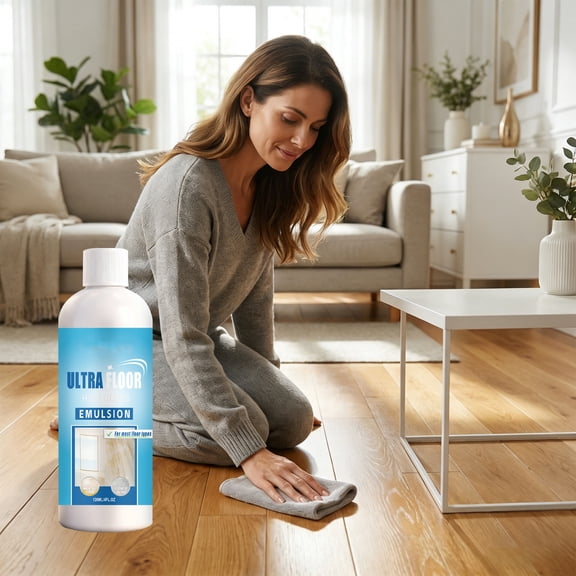 Floor Polish Restorer 120ml – Scratch and Shine Emulsion for Hardwood, Laminate, Tile, and Floors – Long-Lasting Protective Wood Floor Care Solution