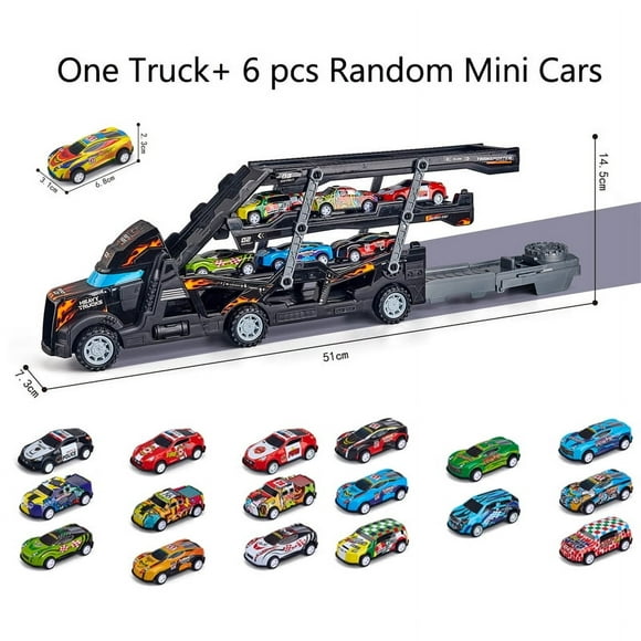 Track Cars Toys Transporter Car Toys Models Folding Race Track Racing Vehicle Educational Toys for Boys Kids Games Child Toddler