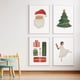 thumbnail image 3 of Calcetines de dibujos animados para regalo de Navidad, póster de Papá Noel para niños, arte de pared moderno para guardería, pintura en lienzo, decoración de habitación de bebé y niños, 3 of 4