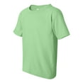 thumbnail image 2 of Couver Heavy Cotton™ Youth Girls Boys Short Sleeve T-Shirt Top, Mint Green, Small, 1 Pack, 2 of 5