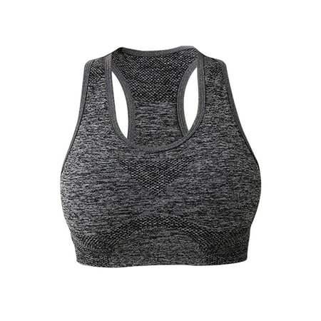 

Shockproof Women Sports Bras Casual Moisture Wicking Yoga Bra for Hiking XL Grey