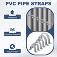 thumbnail image 4 of Plastic Conduit Clamp Pipe Strap 2 Holes Conduit Strap Plastic Pipe Supports for Pipes Conduit Cables 1-1/4", 4 of 6