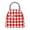 Light Grey, variant on Lunch Tote Bag Red Checkerboard Pattern Trendy Lightweight Reusable Stylish Bento Box for Adult Black