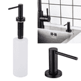 thumbnail image 1 of Dispensador de jabón JM para fregadero de cocina color negro acero inoxidable, 1 of 5