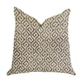 thumbnail image 1 of Plutus Omni Truffle Brown Shades Maze Cojínde lujo - Doble cara 18 "x 18" Plutus PBRA1341-1818-DP, 1 of 2
