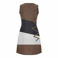 thumbnail image 6 of Fnooota Women's Nightgowns & Sleepshirts, Sleeveless Casual Pleated Soft Summer Dresses Brown Size M, 6 of 8