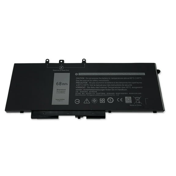 7.6V 68Wh Replacement Battery for Dell Latitude 14 5480 5491 15 5580 5590 5591