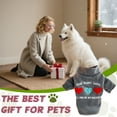 thumbnail image 7 of GASTROPOD Dog Sweater,Gray Turtleneck Knit Cat Sweater,Heart Pattern Autumn Winter Warmth Dog Clothes for Small Dogs,Style2, 7 of 7