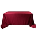 thumbnail image 3 of Your Chair Covers - 90 x 132 Inch Rectangular Velvet Tablecloth Burgundy, 3 of 5