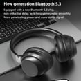 thumbnail image 6 of Noise Cancelling Over Ear Headphones, Wireless Bluetooth 5.3 with Microphone, 12-Hour Battery for Work, Gaming, Travel, 6 of 9