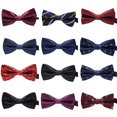 thumbnail image 4 of Baohd Cravate Formelle à Motif Coloré pour Hommes Adulte Homme Affaires Réunion Mariage Fil Polyester Nœud Papillon, 4 of 8