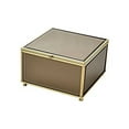 thumbnail image 2 of Versatile Square Wood And Glass Storage Box, Brown, 2 of 2