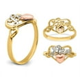 thumbnail image 3 of 14K Yellow and Rose Gold Love Heart Ring (SIZE 6 ), 3 of 4