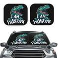 thumbnail image 2 of Gaeub Hungry Tyrannosaurus Foldable Auto Sun Blocker Visor, Sunshade for Car Front Window, Keeps Your Vehicle Cool - Large, 2 of 7